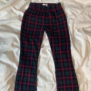URBAN OUTFITTERS Plaid Flare Pants Size S